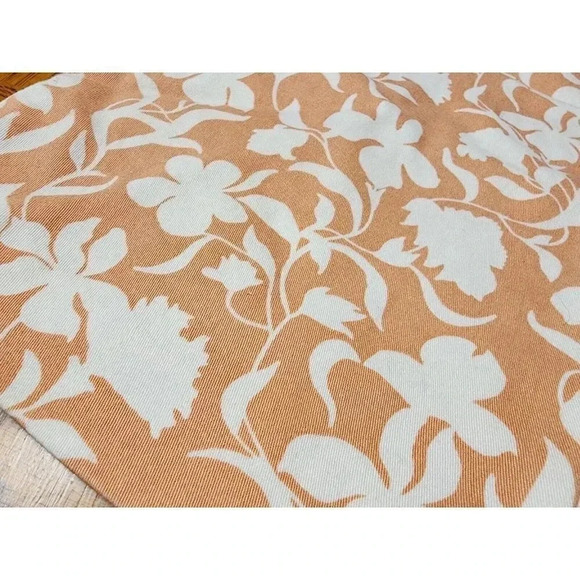ANN TAYLOR IVORY PEACH FLORAL SKORT SIZE 14 - Picture 7 of 8
